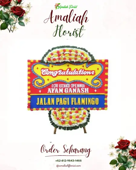 Sewa Papan Bunga Belatungan